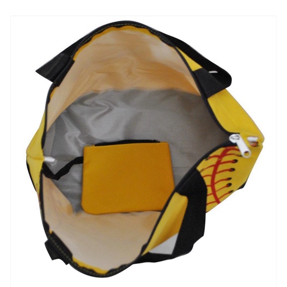 Softball Yellow NGIL Canvas Tote Bag - Picture 2 of 3